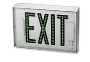 500E Series Steel Direct-View LED Exit Sign with Red Letters and Vandal-Resistant Lens