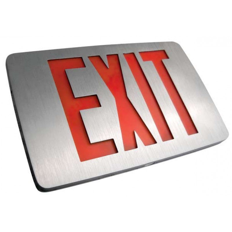 Exit Sign, Extra-Slim Cast Aluminum - LED