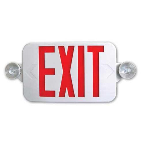 Low Profile All LED Exit & Emergency Combo