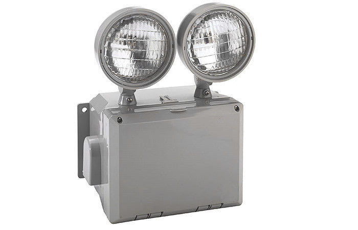 Emergency Light, Wet Location Rated - 2x7W Heads