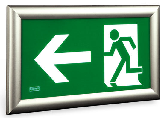 Running Man Exit Sign - Back-lit LED - CSA Certified - 120/347VAC