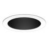 DMF 6" LED Black Ribbed White Ring Complete LED Recessed Light Kit