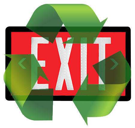 Tritium Exit Sign Recycle & Disposal Service