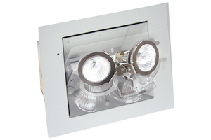 Emergency Light Wall Recessed - 2 MR16 - Halogen or LED